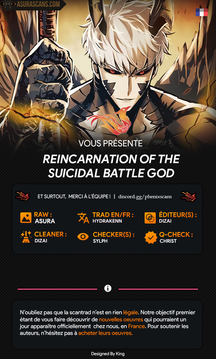Read Reincarnation of the Suicidal Battle God FR Manga Online
