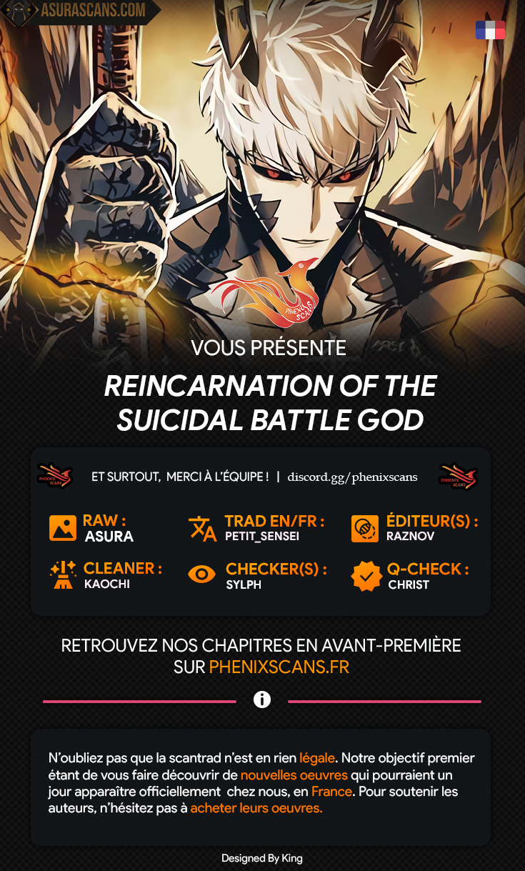 Read Reincarnation of the Suicidal Battle God FR Manga Online