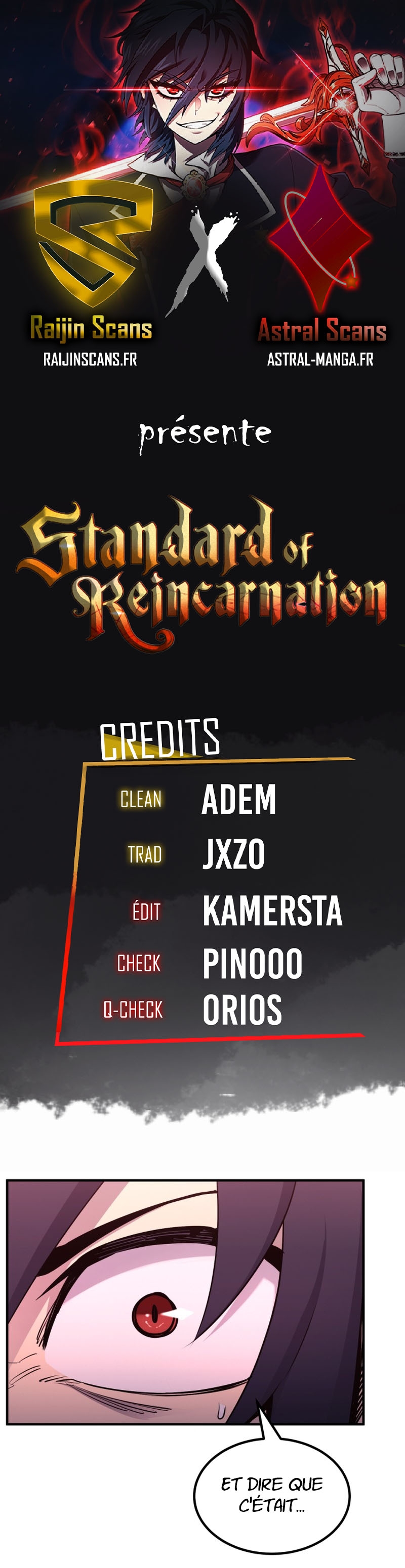 Read Standard of Reincarnation FR Manga Online