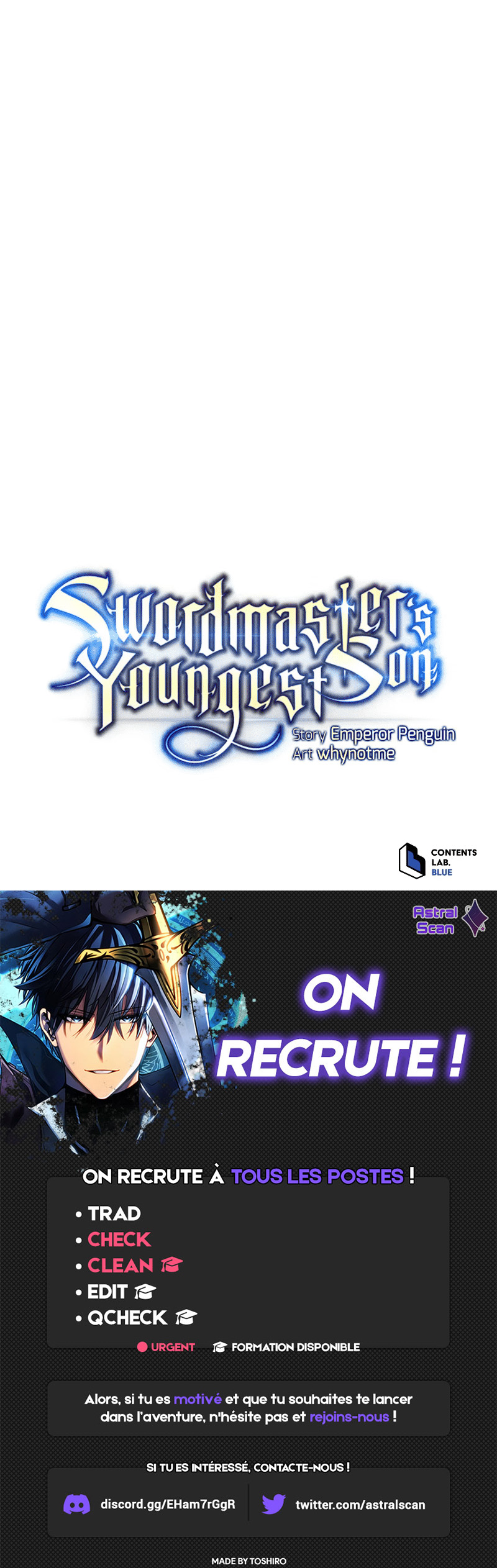 Read Swordmaster’s Youngest Son FR Manga Online
