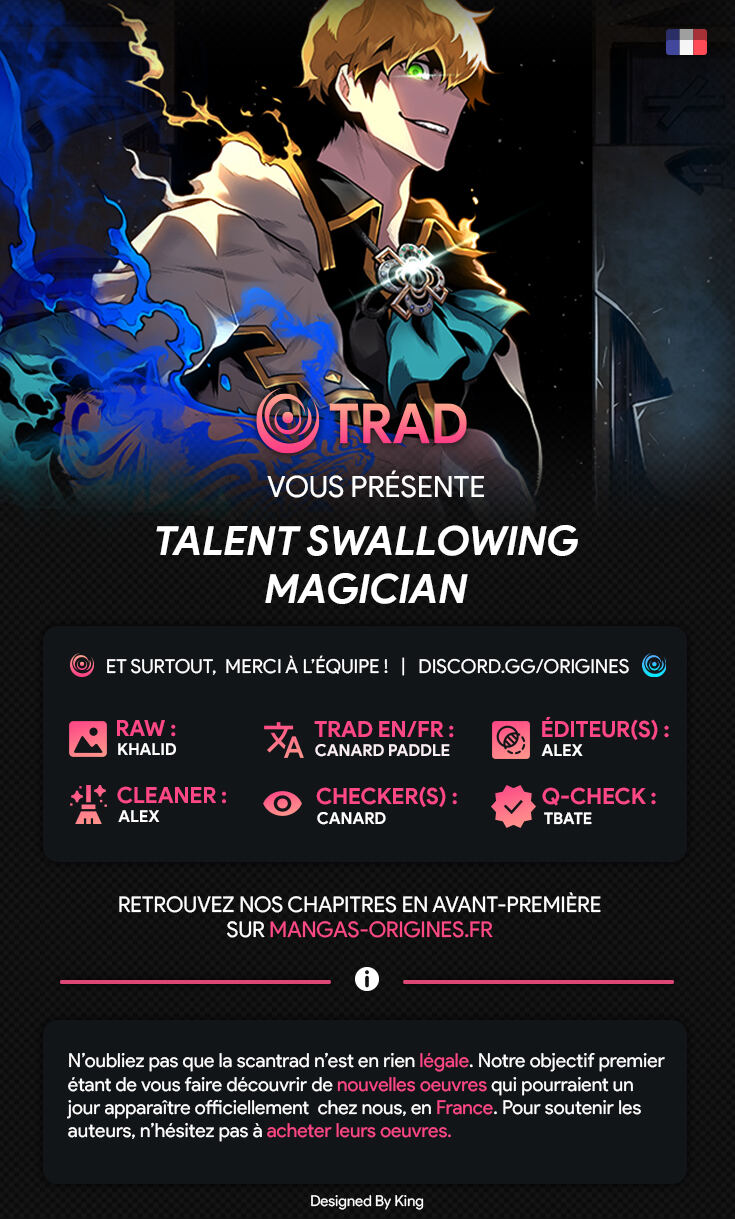 Read Talent-Swallowing Magician FR Manga Online