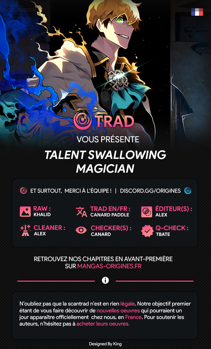 Read Talent-Swallowing Magician FR Manga Online