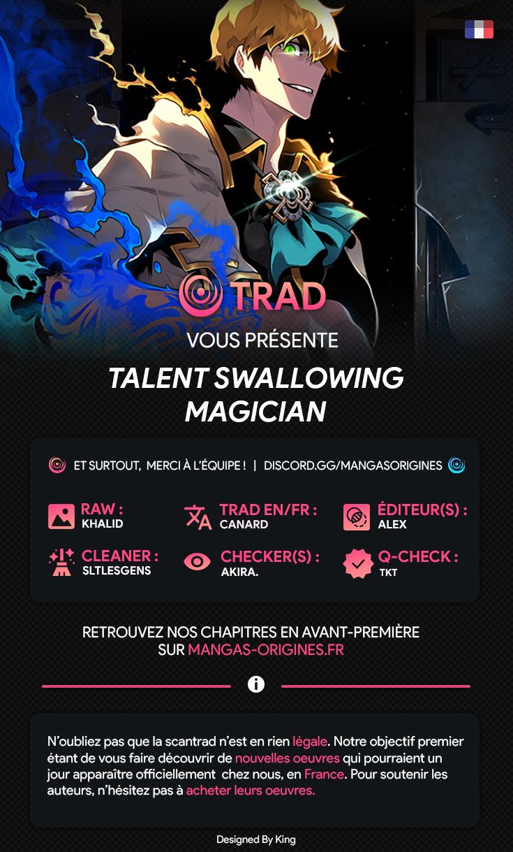 Read Talent-Swallowing Magician FR Manga Online