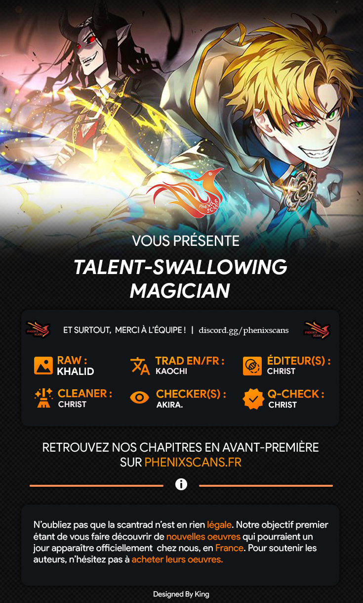 Read Talent-Swallowing Magician FR Manga Online