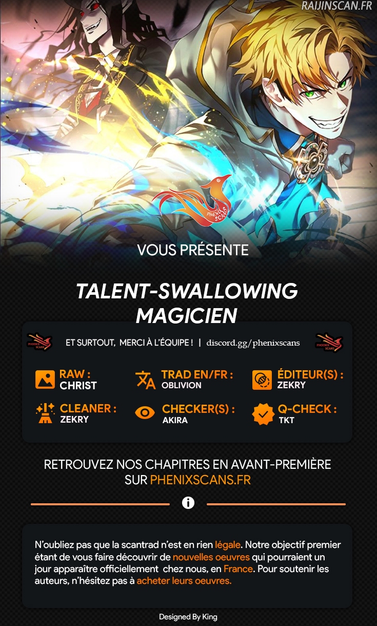 Read Talent-Swallowing Magician FR Manga Online