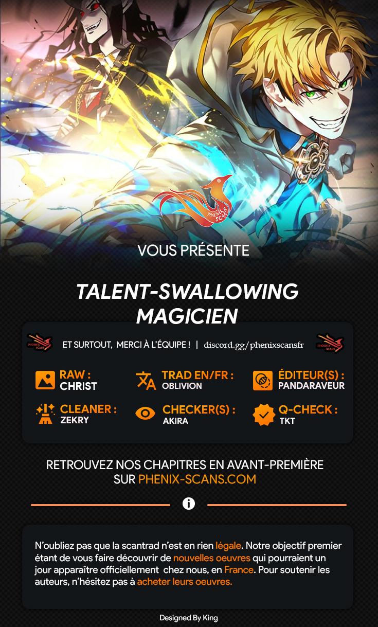 Read Talent-Swallowing Magician FR Manga Online