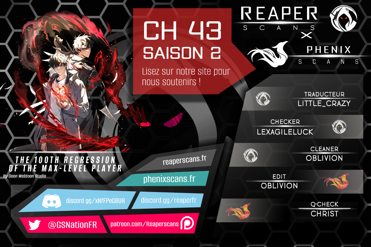 Read The Max-Level Player’s 100th Regression FR Manga Online