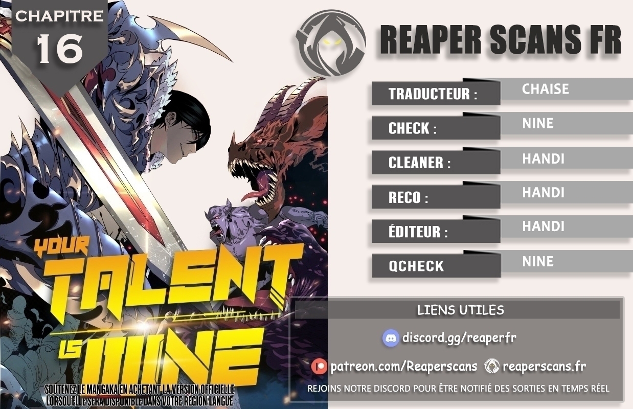 Read Your Talent is Mine FR Manga Online