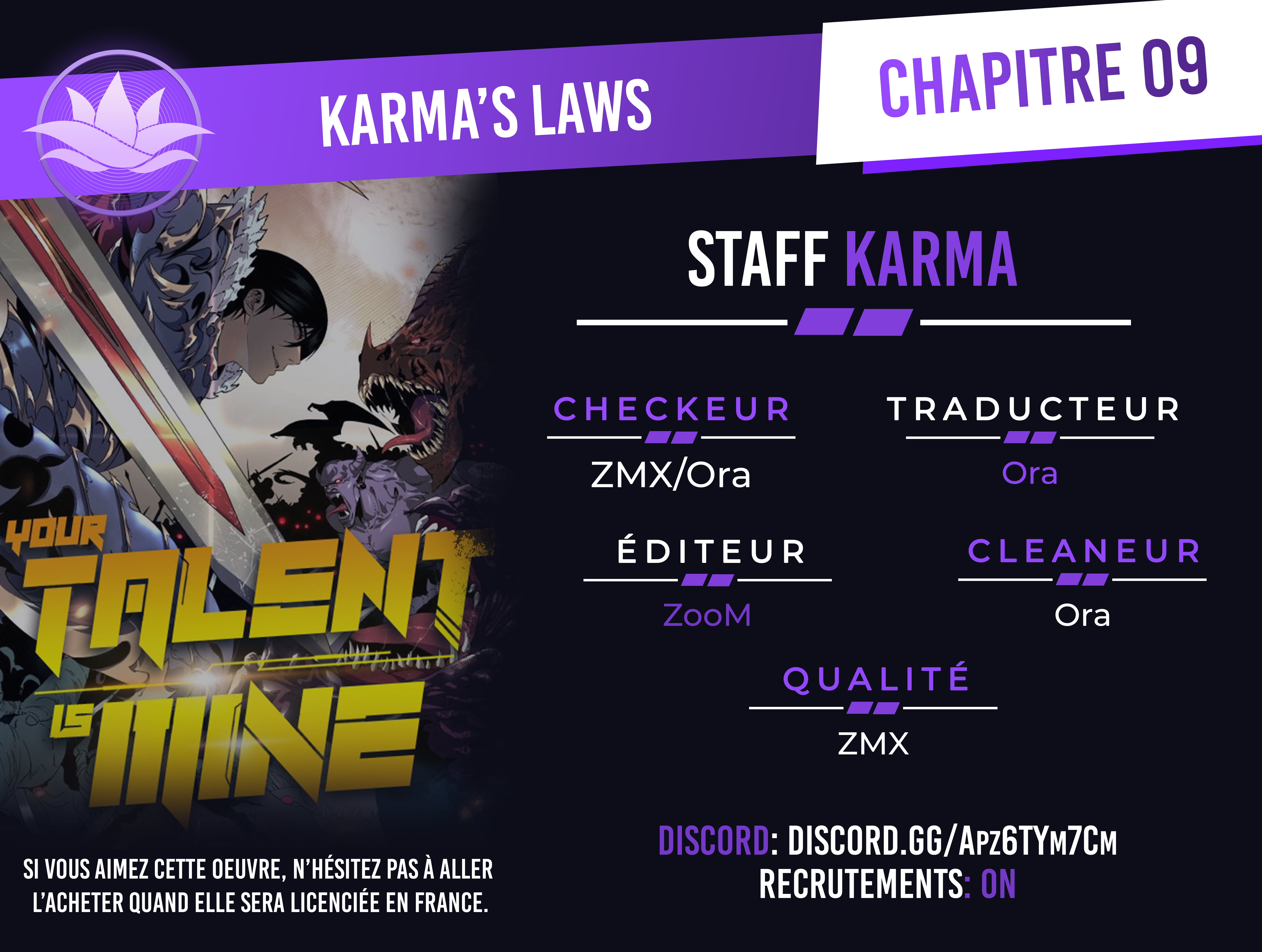 Read Your Talent is Mine FR Manga Online